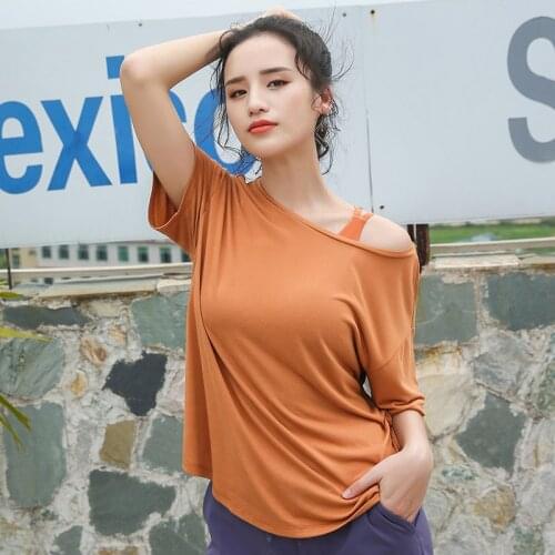 2021 Open Back Yoga Shirts Gym Workout Short Sleeve Women Summer Quick Dry Sports T-shirts Loose Fitness Jogging Sportswear Tops