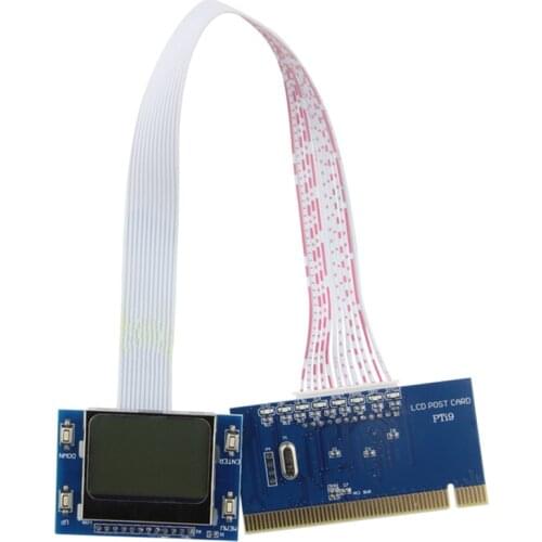 50pcs lots PCI LCD Diagnostic Post Debug Test Card For Desktop Motherboard PTI9 Z09 Drop lowest price