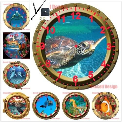 Diamond painting animal with clock diamond embroidery and clock diamond mosaic sale with clock animal christmas decor for home