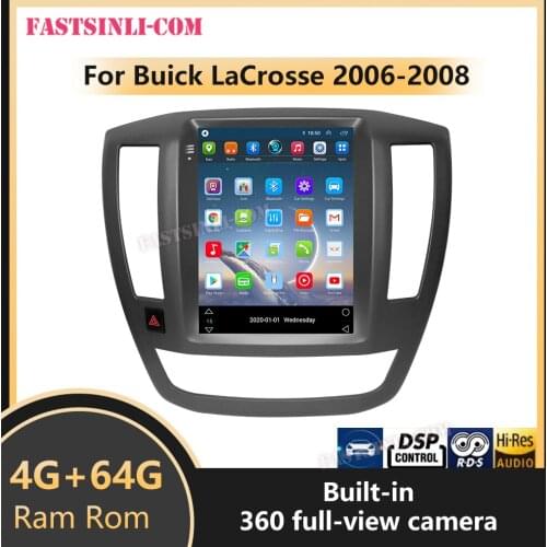 Car radio Tesla style Car Radio Multimedia Video Player Navigation GPS Android For For Buick Lacrosse 2006 2007 2008