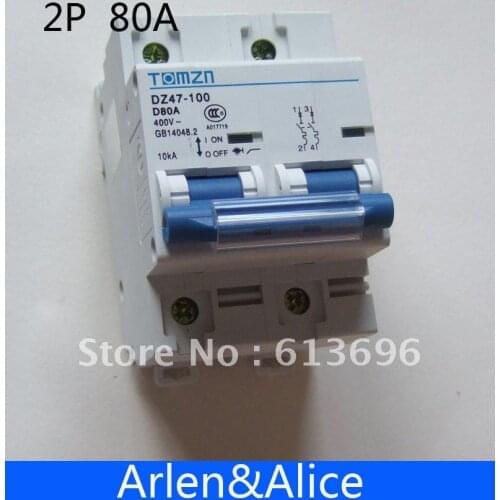 2P 80A 400V 50HZ/60HZ Circuit breaker MCB