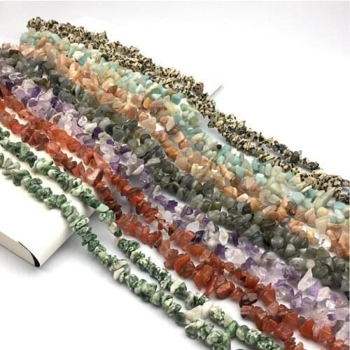 Natural stone irregular shape loose beads Crystal Crushed stone string bead For jewelry making DIY bracelet necklace accessories