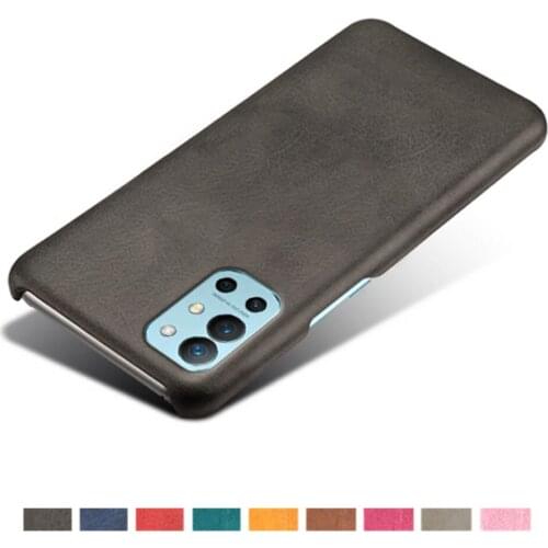 Vegan PU Leather Cover On The For OnePlus 9R Funda Wearable Slim Coque For One Plus 9 R 1+9R 5G 6.55" 2021 Phone Case Shell
