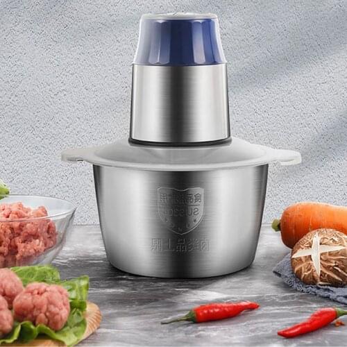 Electric meat grinder household multifunctional garlic peeler egg mixer baby food supplement machiine