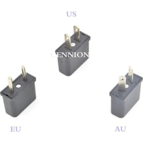 EU US AU AC 2pins Power Plug Trip Travel Adaptor Convertor for America Europe Australia New Zealand 100pcs free cn post