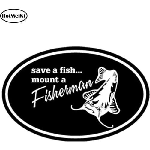 HotMeiNi 11cm x 7cm Car Styling Waterproof MASTER BAITER Fishing Boat Stickers Walleye Trout Catfish Musky Decal Car Sticker