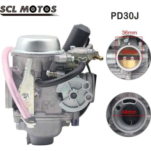 SCL MOTOS 30mm Motorcycle PD30J Carburetor For 250cc Scooter ATV QUAD 172MM CF250 CH250 CN250 HELIX Qlink Commuter 250 Roketa
