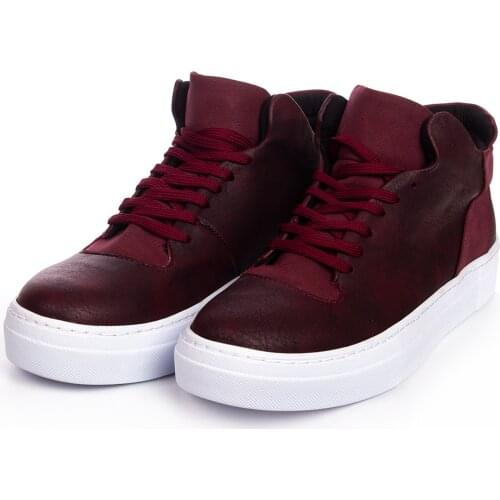 YTHG Claret Red Artificial Leather Sneakers Lightweight Running Shoes Men Women Breathable Lace-up Unisex Casual 2021 Spring and Fall Odorless Fashion Wedding Orthopedic Walking Sport Footwear