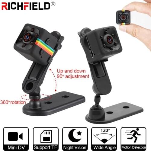 Sq11 Mini Camera Monitor 4K HD Video 1080P Support 32G TF Night Vision Camcorder Wide Angle Motion Detection DVR Micro Sport DV
