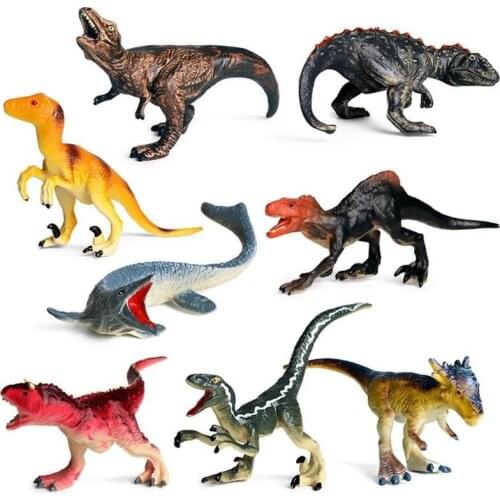 8Pcs Mini Dinosaur Model Simulation Animal Small Figures Gift For Kids Children Early Educational Toys Gift