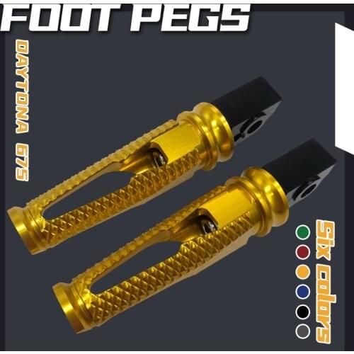 Motorcycle CNC Foot Pegs Rests Footrest Footpeg Pedals for DAYTONA 675 DAYTONA 675R Street Triple 675 Street Triple 675R