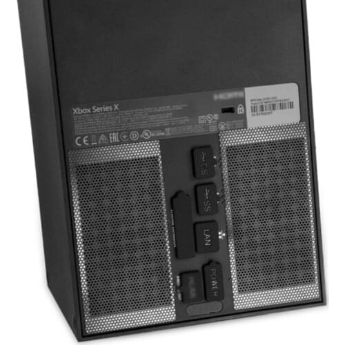 Dust Plugs Set Anti-dust Dirt Proof Cover Case Mesh Filter Kit Compatible for x box Series X Console (Black)