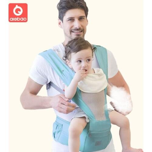 Baby Carrier Infant Ergonomic Hipseat Breathable Sling Kids three in one Functional Front Facing Kangaroo for Baby Travel AEB07