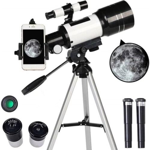 Refraction Astronomical Telescope With Finder Scope Professional Zoom HD Night Vision 150X Refractive Space Moon Watching Tools