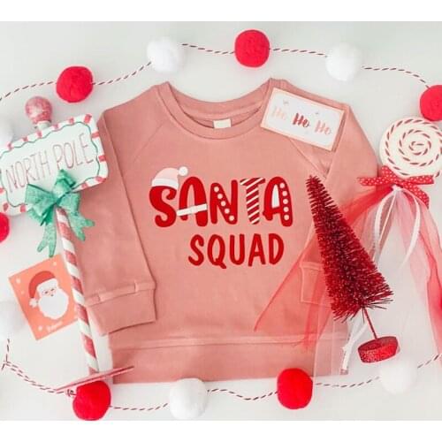 FOCUSNORM Christmas Baby Girls Lovely Autumn Sweatshirt Tops Outfits 0-4Y Letter Printed Long Sleeve Pullover Outwear