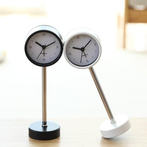 Nordic Modern Silent Metal Alarm Clock Creative Simple Personality Alarm Clock Stylish Student Bedside Home Decoration MM60NZ