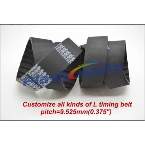 Specializing customize in the production of all kinds of L timing belt pitch=9.525mm(0.375") fit L Timing pulley L Belt