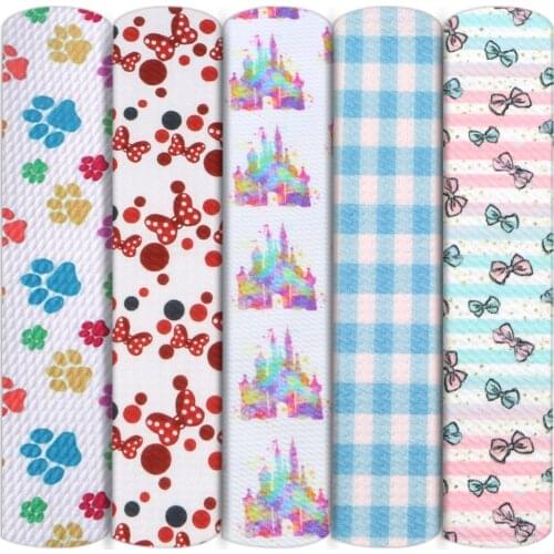 Castle Bowknot Dots Bullet Textured Liverpool Cotton Fabric Patchwork Sew Quilting Needlework Material DIY Cloth,1Yc14159