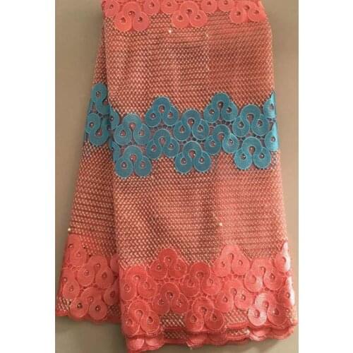 Top french Lace Stones Embroiderd African Lace Fabric High Quality French Lace Fabric Nigerian Lace Fabric For Wedding YLL2996