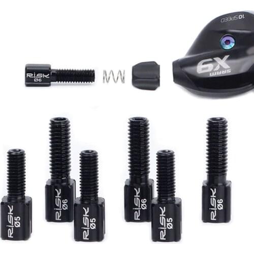 Bicycle Thumb Shifter Adjuster Screw Bolts M5/M6 MTB Road Bike Rear Derailleur Brake Cable Line Bolt Screws Aluminium