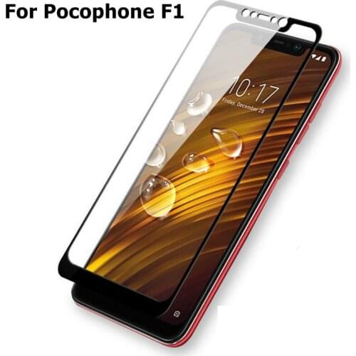 2.5D Screen Glass for Xiaomi Pocophone F1 Tempered Glass Protective Film for Poco F1 High Definition 9H Hardness
