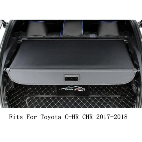 Car Rear Trunk Security Shield Cargo Screen Shield shade Cover Fits For 17-18 Toyota C-HR CHR 2017-2018