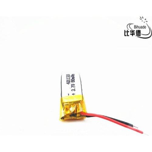 1/2/4Pcs 3.7V Rechargeable lithium battery 401120 401120 80mah For MP3 MP4 Bluetooth Speaker Headset Selfie Stick