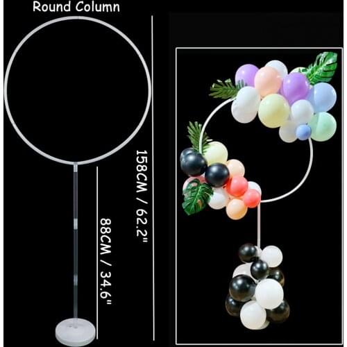 1/2Set Round Balloon Holder Balloons Stand Column Ballon Arch Birthday Party Decorations Kids Adult Wedding Christmas Decoration