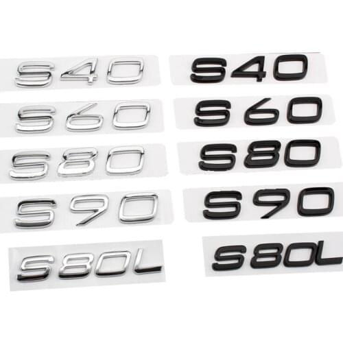 1PCS/LOT For VOLVO S40 S60 S80 S90 S80L Rear Label AWD Black OEM Car Sticker