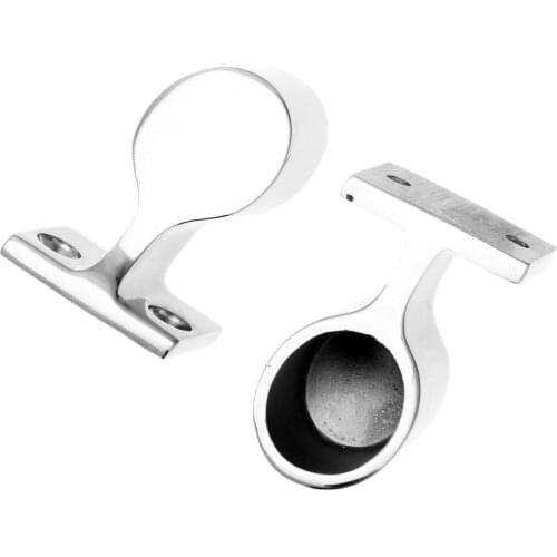 1PC Marine 316 Stainless Steel Boat Hand Rail Fitting After Stanchion Applications For 22mm/25mm Handrails Boats Accessories