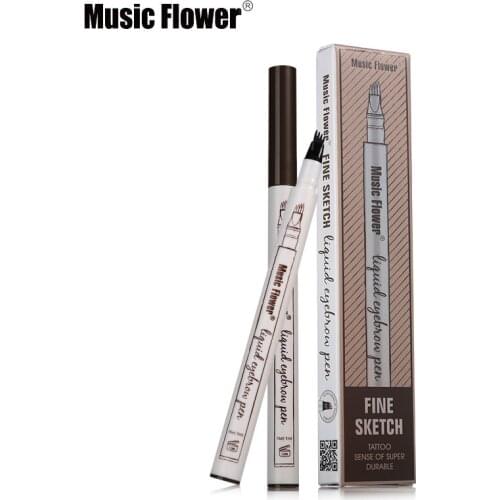 1PC Makeup Waterproof Fine Sketch Liquid Eyebrow Pen Tattoo Smudge-proof Super Durable Eye Brow Make up Pencil Beauty Tools