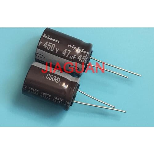 20PCS NEW NICHICON CS 450V47UF 18X25MM electrolytic capacitor 450V 47UF High frequency long life cs 47uF/450V