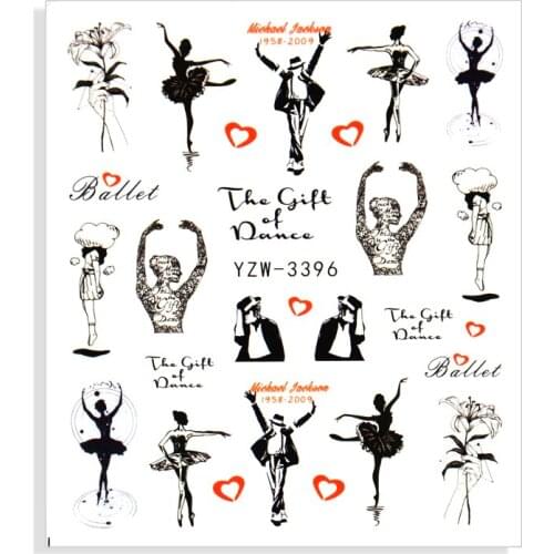 Abstract Face Nail Art Sticker Liners Animal Flowers Tattoo Sliders Water Transfer Leaf Manicure Decoration Wraps