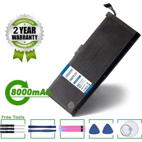 LOSONCOER Battery 8000mAh A1309 Laptop Battery For Apple MacBook Pro 17" A1309 A1297( 2009 Version) Early-2011 MC226 MC226LL