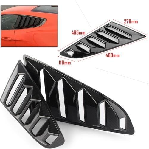 Carbon Fiber Style GT Lambo Car Window Louver Side Scoop For Ford Mustang 2015 2016 2017 2018