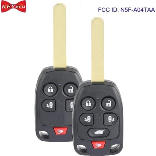 KEYECU for Honda Odyssey 2011 2012 2013 2014 Remote Key Fob N5F-A04TAA 313.8MHz 5 / 6 Button