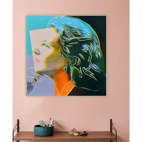 Citon Andy Warhol《Ingrid Bergman Herself》Pop Art Canvas Oil Painting Poster Decorative Print Picture Wall Decor Home Decoration