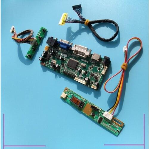 For LTN184KT01 display 30pin LVDS HDMI+DVI+VGA+Audio LCD Driver Board 1680*945 18.4" panel kit diy