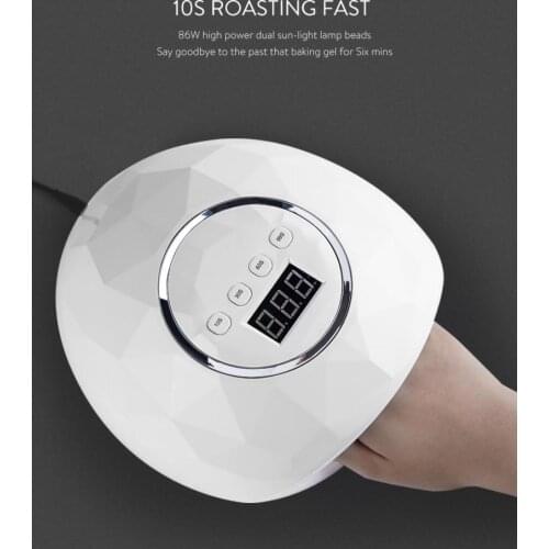Dropshipping 86W UV Lamp Nail Dryer Pro UV LED Gel Nail Lamp Fast Curing Gel Polish Ice Lamp for Nail Manicure Nail Light