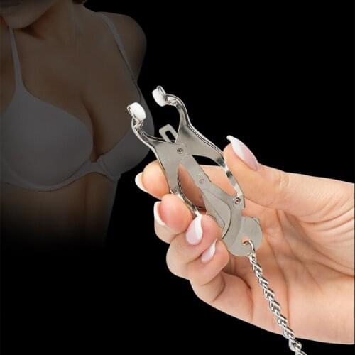 Erotic Nipple Clamps with Chain Fetish Bdsm Bondage Slave Nipple Clips Goods for Adult Games Sex Toys for Couples Sex Shop 18