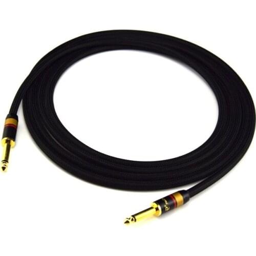 Hi-Fi 6.5mm Cable 4N OFC 1/4 Jack 6.35mm Male to Male Audio Line
