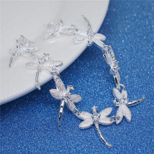 Classic Insect Dragonfly Bracelet Lady Wedding Party Jewelry Gift