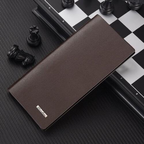 Wallet Of Leather Casual Slim Mens Soft Male Clutch Money Bag Small Pocket Man Purse Thin Wallet Luxury Money clip 2021 New