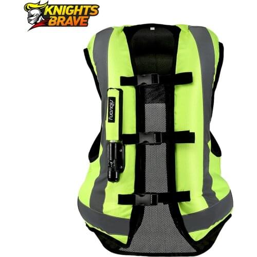 Motorcycle Jacket Men Motocross Riding Air Bag Vest Protective Gear Safety Reflective Motorbike Airbag System Body Armor S-3XL