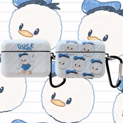 Cartoon Cute doodle Duck Donald Airpods Pro Protective Sleeve Apple 1/2/3Headset Set Gift Accessories