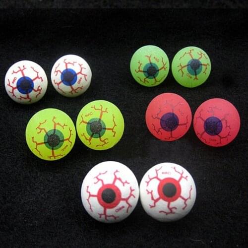 Halloween Bouncy Balls Scary Eye Balls Party Toy Christmas Party DIY Decorations Favors (Random Color) 25mm