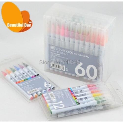 New Arrival!!! Japan KURETAKE clean real brush brush watercolor marker pen RB-6000AT
