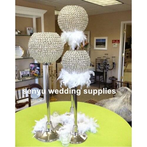 Factory Wholesale Wedding Tall Metal Table Centerpiece Stands Flower Vase Stand Gold candelabra Column Decoration senyu221