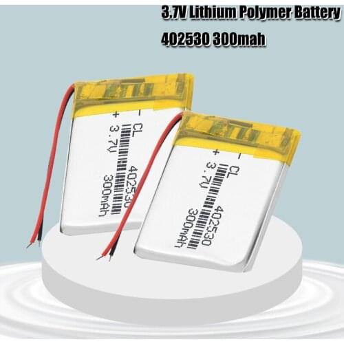 Rechargeable 3.7V 300mAh Battery 402530 Lithium Polymer Li-Po li ion Battery Lipo cells For MP3 MP4 Toy Smart Watch Bluetooth
