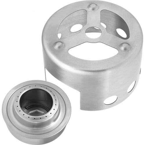 Portable Alcohol Stove with Rack Mini Outdoor Camping Stove Outdoor Alcohol Stove & Rack Windscreen Set for Hiking Backpacking